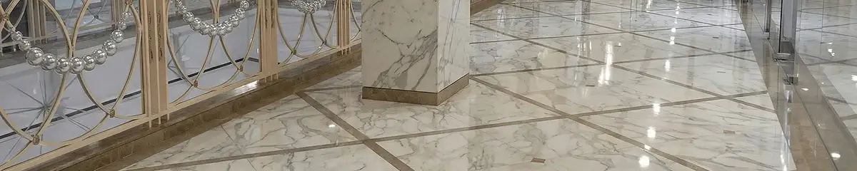 Beautiful marble floor professionally installed in Providence, RI