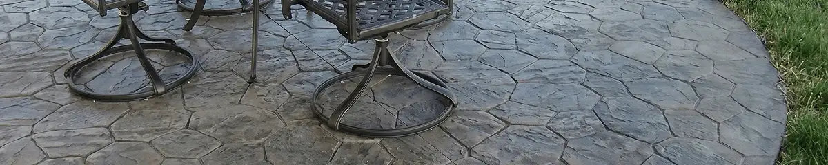 Garden relaxation area with professionally installed stone flooring in Providence RI